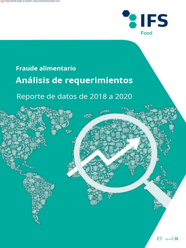 IFS Food Fraud Analysis Report - En.es | PDF | Alimentos | Comida y bebida