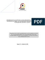 Informe de Evaluacion de La Etapa Prejudicial Conciliacion Extrajudicial (Masc) en 5 Entidades Priorizadas Del Distrito Capital