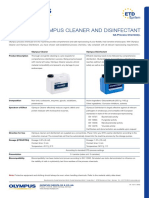 Olympus Cleaner and Disinfectant: GA Process Chemistry