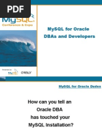 Mysql For Oracle Dbas and Developers