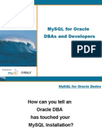 MySQL for Oracle DBAs and Developers