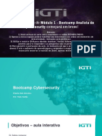 Slides da primeira aula interativa do Módulo 1 - Bootcamp Analista de Cybersecurity