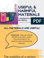 Useful & Harmful Materials: Household Cleaning