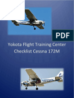 Yokota Flight Training Center Checklist Cessna 172M
