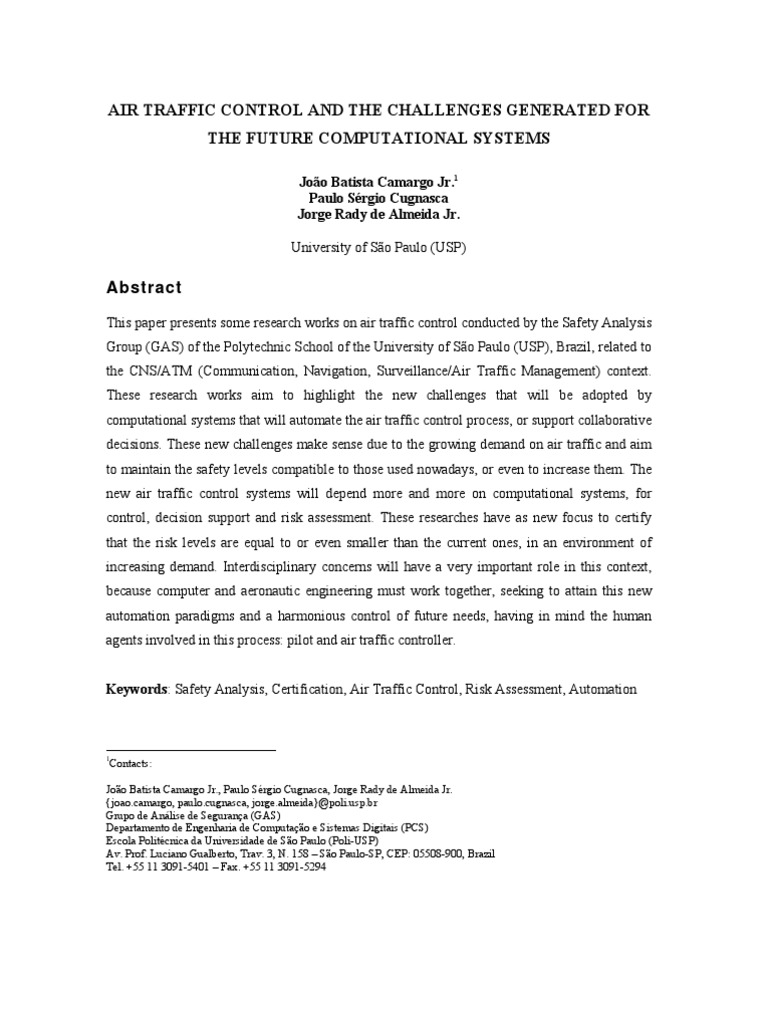 Air Traffic Control Pdf Unmanned Aerial Vehicle Air Traffic Control