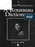 Dent, N.J.H. - A Rousseau Dictionary