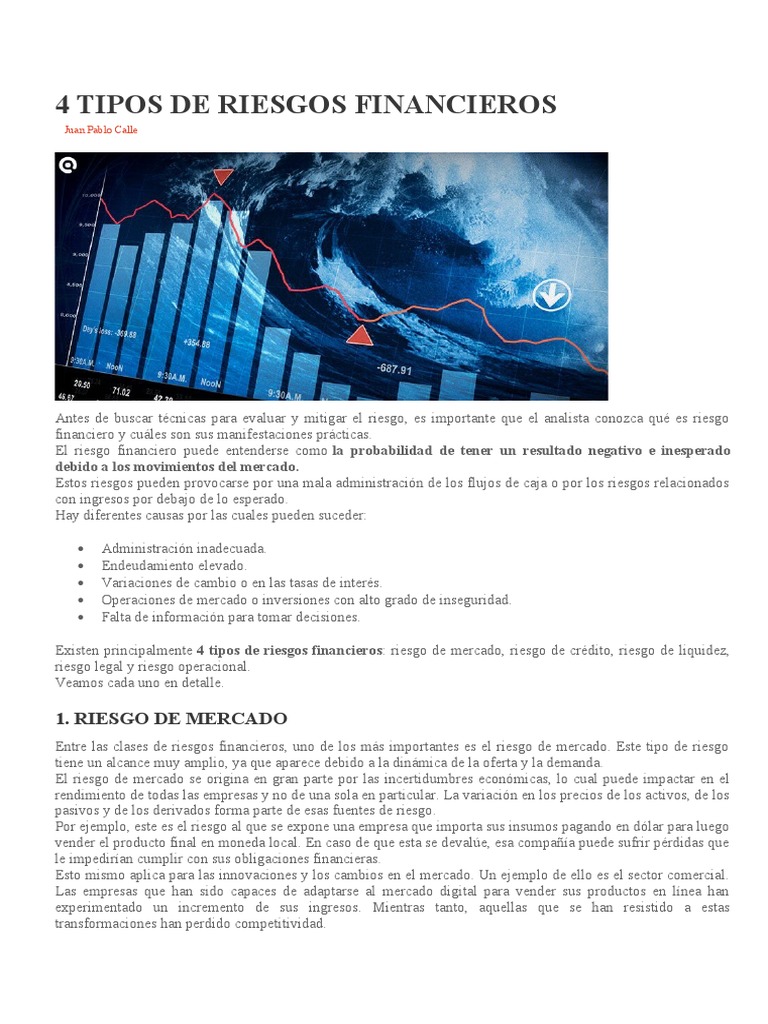 Clasificación de Riesgos Financieros | PDF | Finanzas y dinero ...