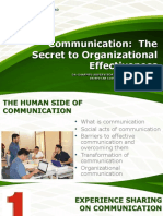 Communication The Secret To Organizational Effectiveness Ver 2