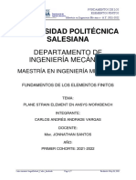 Análisis de tubería usando elementos finitos en ANSYS