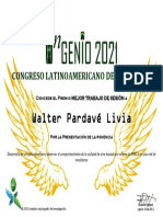 Premio INNGENIO 2021 WalterPardavé