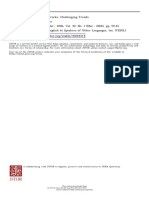 Kumaravadivelu, B. (2006) TESOL Methods Changing Tracks, Challenging Trends