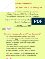 Invitation To Research Non-Empirical Research Techniques: Roger Clarke