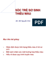 CS Tre So Sinh Thieu Máu - Lop NHS