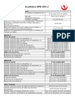 Calendario Academico Epe 2021 2