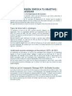 Módulo 2. Misión Enfoca Tu Objetivo, Kpi's y Estrategias