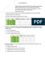 Lista de Exercicios 01 Sequenciais Planilhas