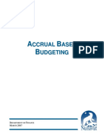 Accrual Based Budgeting