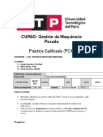 Gestión de Maquinaria Pesada - Práctica Calificada PC1