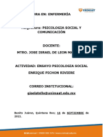 Ensayo Psicologia Social Enrique Pichón