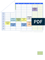 Horario Horizontal Semanal 24 Horas Lunes