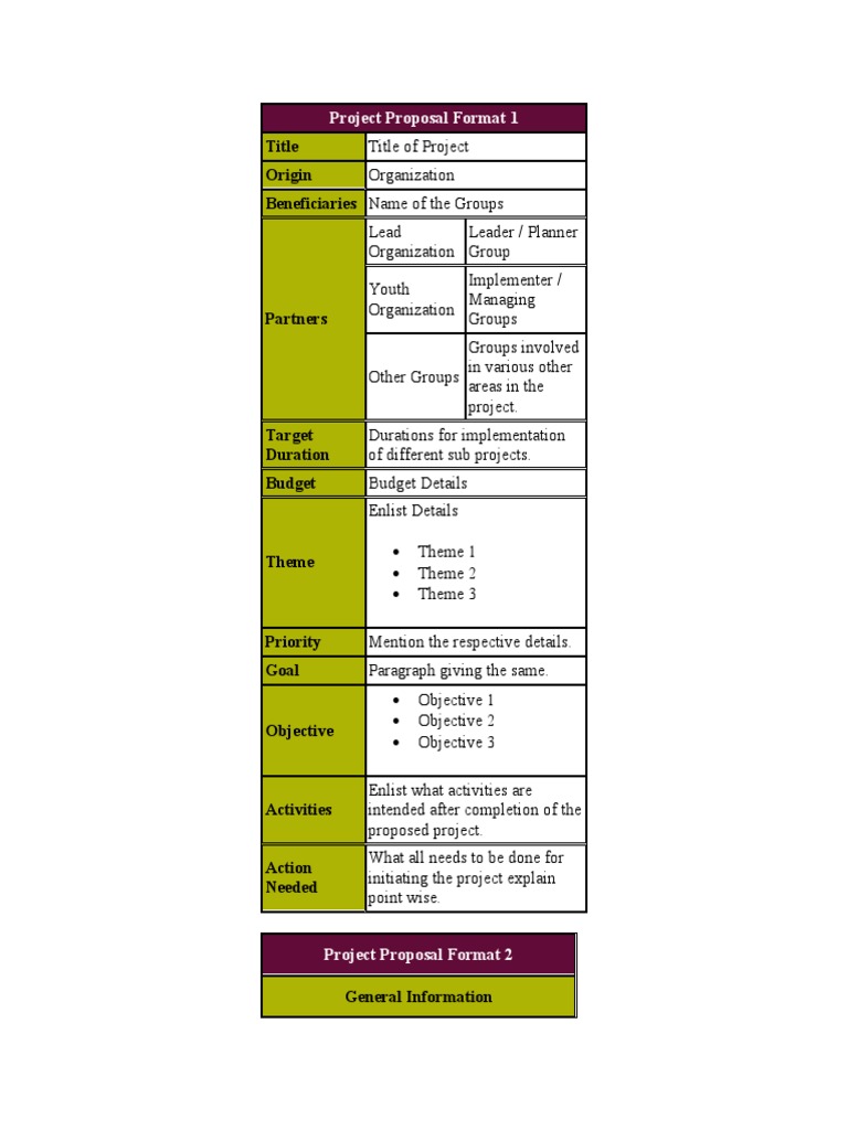 Comprehensive Project Proposal Template | PDF | Economies