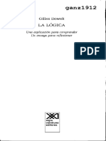 DOWEK, GILLES - La Lógica (Explicación para Comprender, Un Ensayo para Reflexionar) (OCR) (Por Ganz1912)