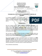 Decreto de Nombramietno Encargo y Acta de Posesion 2021