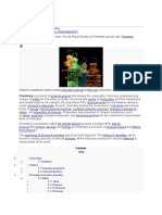 Chemistry: For Other Uses, See - "Chemical Science" Redirects Here. For The Royal Society of Chemistry Journal, See