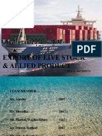 EXPORT OF LIVESTOCK AND DAIRY PRODUCTS