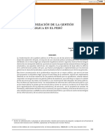 La Modernización de La Gestión Pública en El Perú: Luis Fernando Valeriano Ortíz