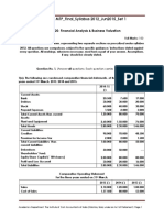 Answer To MTP - Final - Syllabus 2012 - Jun2015 - Set 1: Paper - 20: Financial Analysis & Business Valuation