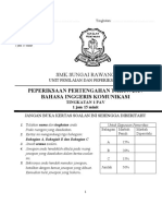 Peperiksaan Pertengahan Tahun 2017 Bahasa Inggeris Komunikasi