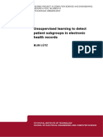 Unsupervised Learning To Detect Patient Subgroups in Electronic Health Records - Thesis