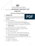 Lighthouse Project and Evatt List (FAM-LHP) : Family Law Practice Direction