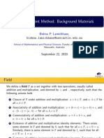 Foundation materials for an introductory course on the finite element method