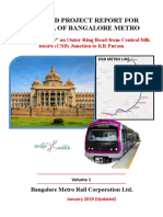 Detailed Project Report For Phase 2A of Bangalore Metro