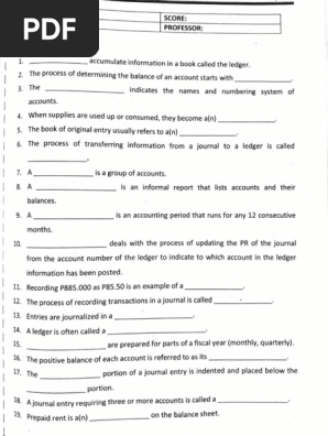 Acc. Questions | PDF