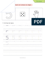 5 Maternelle Ms Gs Apprendre a Ecrire Le Chiffre 5