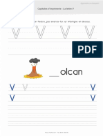 22 Fiche Maternelle Gs Feuille D Ecriture Alphabet Lettre V