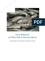 Price Behaviour of Hilsha Fish at Kawran Bazar, Dhaka, Bangladesh