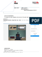 Laser Beam Divergence Measurement