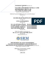 Planning, Analysis and Design of R.C.C and Prestressed Circular Elevated Water Tank