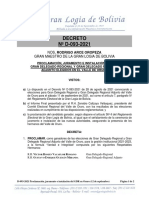D-093-2021 Proclamación, Juramento e Instalación Del GDR en Oruro (12 de Septiembre)