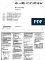 Crown Plaza Hotel Microbrewery: Structural Drawing Schedule