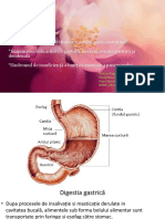 Examinarea bolnavilor cu gastrită, boala ulceroasă gastrică şi duodenală Sindromul de insuficiență a funcției exocrine a pancreasului