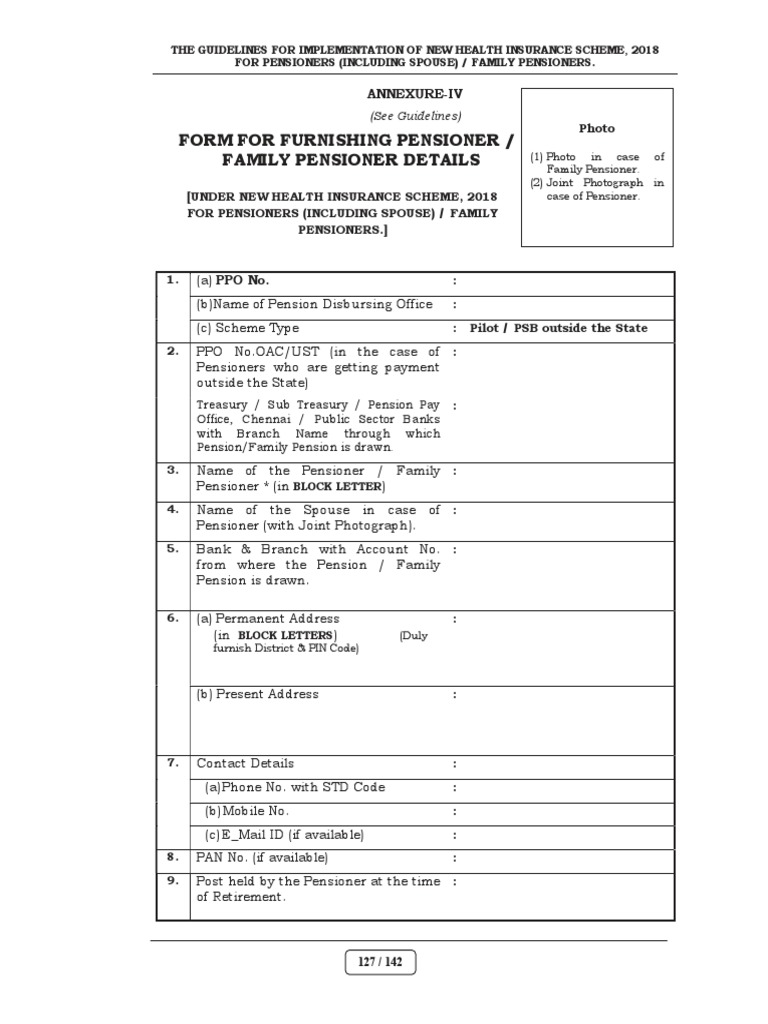 New Health Insurance Scheme for Pensioners | PDF | Pension | Financial ...