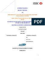 Performance Analysis of Customer Relationship Management System (HSBC)