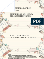 Sean Derick S. Castilla G11-01ABM Performance No.3 Survey Regarding Proportions