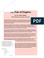 The Fate of Empires The Fate of Empires: by Sir John Glubb by Sir John Glubb