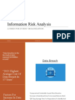 Information Risk Analysis: A Need For Every Organization